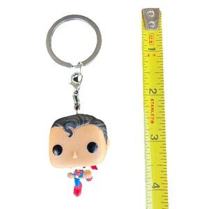 Funko Pocket POP! Superman DC Comics Vinyl Figure Keychain 4” EUC